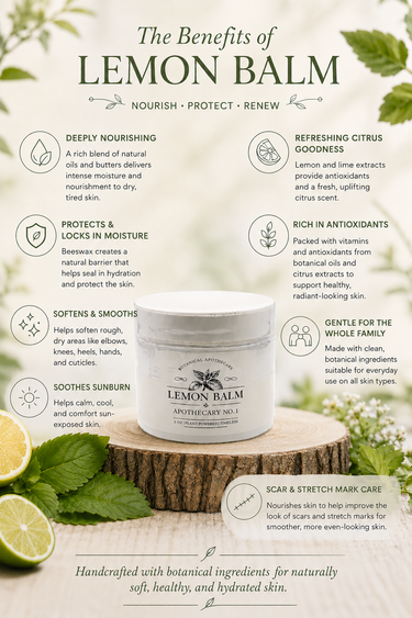 Apothecary No. 1 - Lemon Balm - 2oz Jar