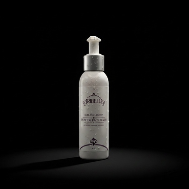 Ageless Lumina Peptide Face Wash - black background